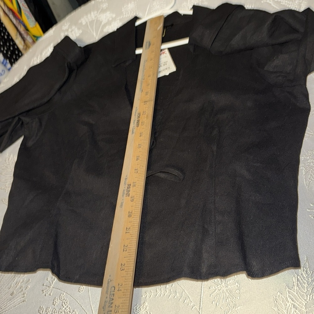 Black Front Tie Top - Picture 11 of 11